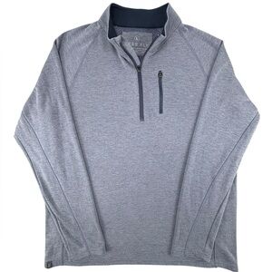Free Fly Apparel Men's Heather Gray Quarter-Zip Pullover